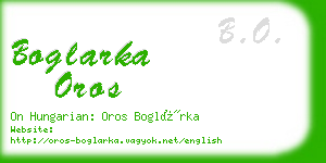 boglarka oros business card